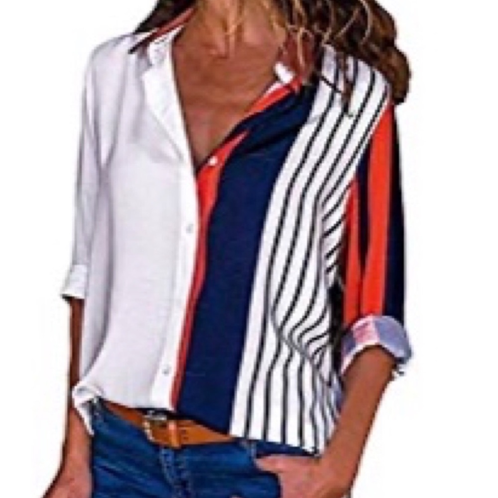 KFSO Women’s striped long sleeve shirt